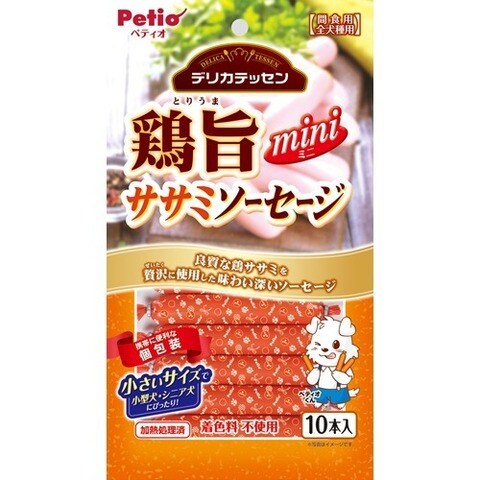 Dショッピング ペティオ 鶏旨 ミニ ササミソーセージ １０本入 カテゴリ サプリメント おやつの販売できる商品 爽快ドラッグ Rakuten Direct ドコモの通販サイト