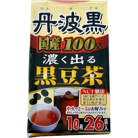丹波黒国産１００％ 濃く出る黒豆茶 （６ｇ＊２６袋入）
