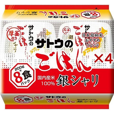 dショッピング |サトウのごはん 銀シャリ （８食入×４セット（１