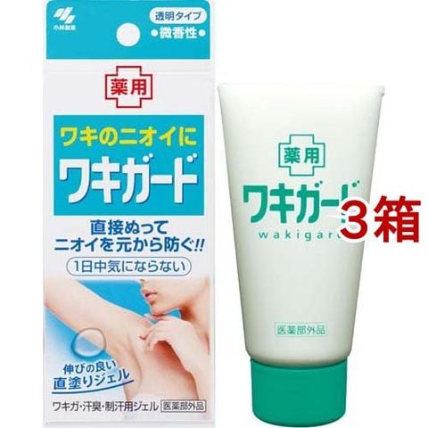 dショッピング |小林製薬 ワキガード ワキガ・汗臭・制汗用ジェル （５０ｇ＊３箱セット） | カテゴリ：デオドラントの販売できる商品 |  爽快ドラッグ(Rakuten Direct) (001532353)|ドコモの通販サイト