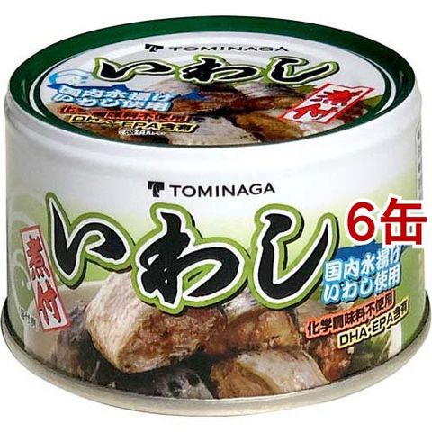 dショッピング |ＴＯＭＩＮＡＧＡ いわし 煮つけ 缶詰 （１４０ｇ＊６