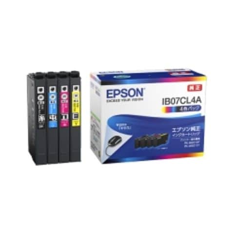 エプソン ビジネスインクジェット用 インクカートリッジ（4色パック）／標準インク IB07CL4A