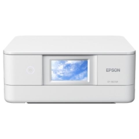 エプソン A4カラーインクジェット複合機/Colorio/多機能/6色/有線・無線LAN/Wi-Fi Direct/両面/4.3型ワイドタッチパネル/ホワイト EP-882AW