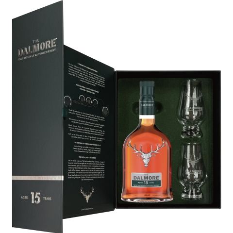 dショッピング |【単品】ダルモア 15年 700ml グラス2個付 40度