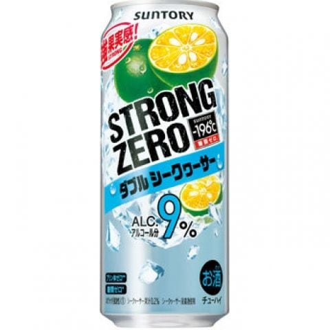 【ケース品】サントリー -196℃ストロングダブル シークヮーサー500ml 9度 24本入り
