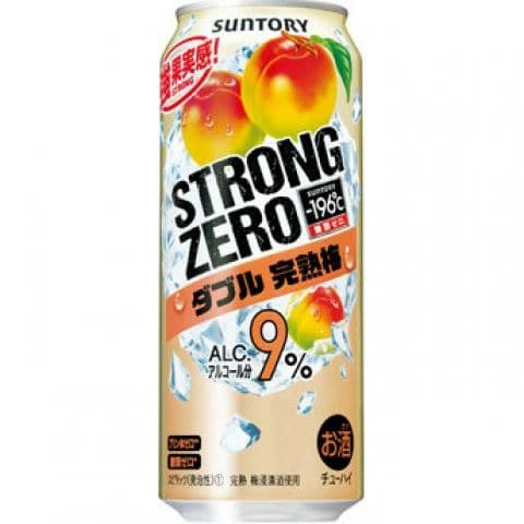 【ケース品】サントリー －196℃ ストロングゼロ ダブル完熟梅 500ml 9度 24本入り