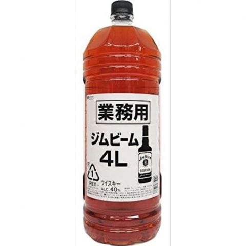 dショッピング |【ケース品】ジムビーム 4L ペットボトル入り 40度 4本