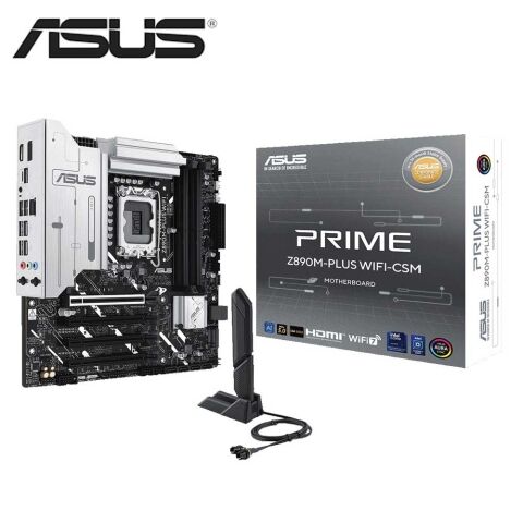 ASUS｜エイスース Intel Z890 Chipset 搭載 mATXマザーボード 「PRIME Z890M-PLUS WIFI-CSM」  PRIMEZ890MPLUSWFCSM 【返品種別B】