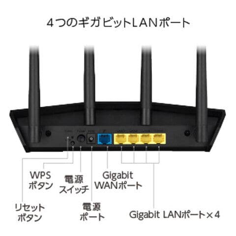 dショッピング |ASUS（エイスース） Wi-Fi 6(11ax) 無線LANルーター