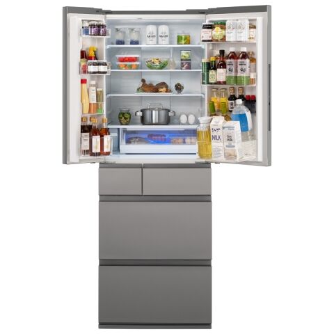 パナソニック NR-F49EY3-S 490L 6ドア冷蔵庫（シルバー）Panasonic コンパクトBIG[NRF49EY3S] 返品種別A dショッピング |【設置無料 Aエリア】パナソニック 490L 6ドア冷蔵庫