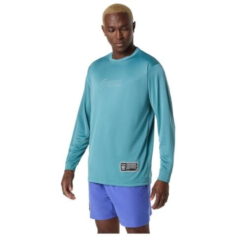 x 【新品未使用】ASICS ELDORESO アシックス（ASICS）（メンズ、レディース）バスケットボールウェア Lサイズ ロングスリーブTシャツ ウォーキング・ランニングウェア