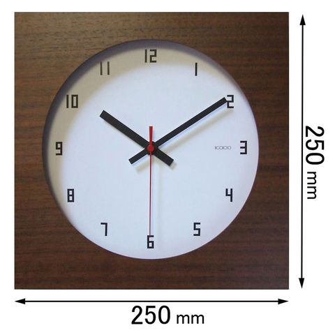 時計 掛け時計 フォーカス・スリー 掛け時計 Focus Three　ウォールナットクロック（ブラウン） V-086(BR) 【返品種別A】