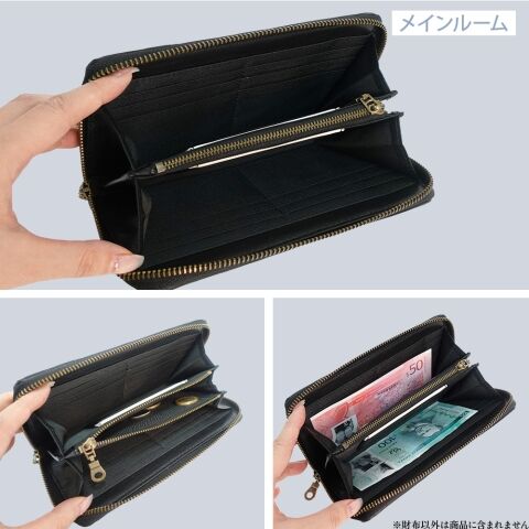 dショッピング |Lee 0520749 杢合皮 R-ZIP 長財布（グレー） 21969038