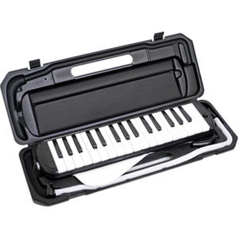 KC 鍵盤ハーモニカメロディピアノ（ブラック）【お名前/ドレミファソラシール付き】 Kyoritsu Corporation MELODY PIANO P3001-32K/BK 【返品種別B】