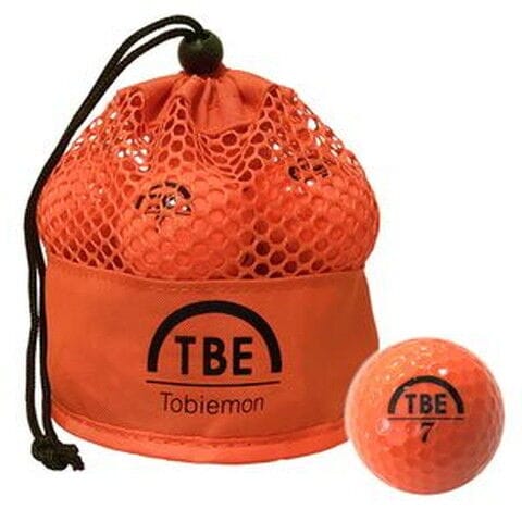 飛衛門 公認球ゴルフボール12球（オレンジ）　1ダース　2017年モデル TOBIEMON とびえもん　メッシュバッグ入り TBM-2MBO 【返品種別A】