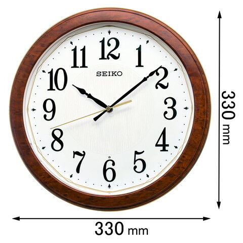 時計 掛け時計 セイコータイムクリエーション 電波掛け時計 SEIKO 自動点灯電波掛け時計（木目調） KX260B 【返品種別A】