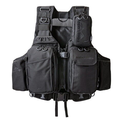 アピア アングラーズサポートベストVer.4 ブラック×ブラック | 釣具