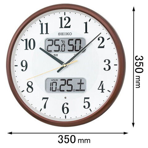 時計 掛け時計 セイコータイムクリエーション 電波掛け時計 温度 湿度表示付き KX383B 【返品種別A】