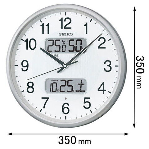 時計 掛け時計 セイコータイムクリエーション 電波掛け時計 温度 湿度計付き KX383S 【返品種別A】
