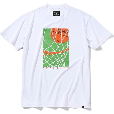スポルディング Tシャツ リムショット（ホワイト・サイズ：XL） SPALDING SMT22021-2000-XL 【返品種別A】