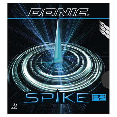 DONIC(ドニック) 卓球ラバー スパイクP2(ブラック・厚さ1.0mm) SPIKE P2 AL074-AB-1 【返品種別A】