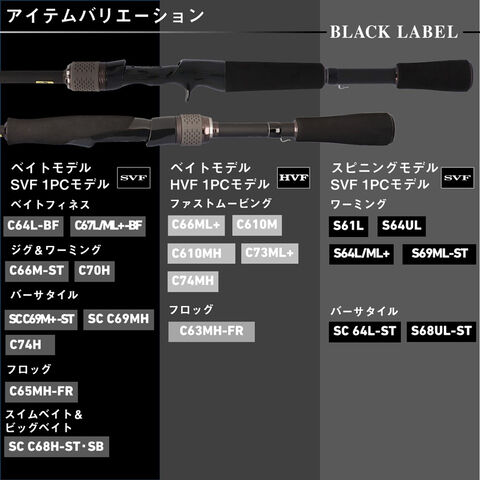 ダイワ ブラックレーベル SG 671MHFB-FR 19 ブラックレーベル SG