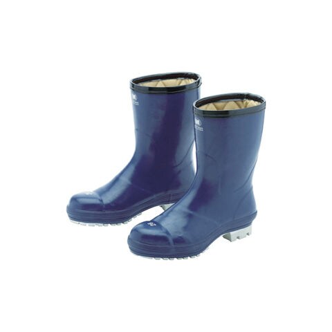 ミドリ安全 氷上で滑りにくい防寒安全長靴 FBH01 ネイビー 27.0cm
