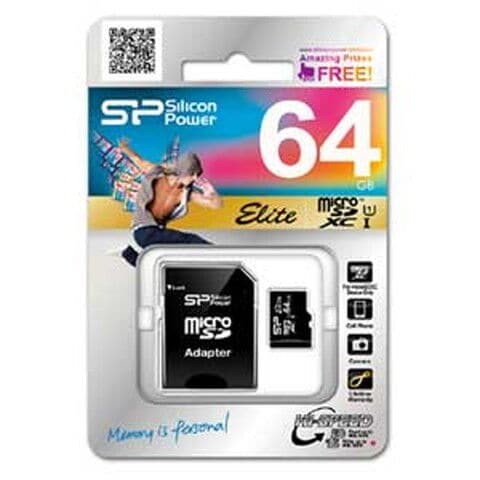 SiliconPower（シリコンパワー） microSDXCメモリーカード 64GB Class10 UHS-I  SP064GBSTXBU1V10SP 【返品種別A】