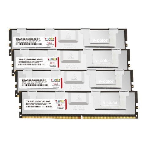 V-Color DDR5 OC R-DIMM (AMD TRX50) PC5-51200 / DDR5 6400 Mhz