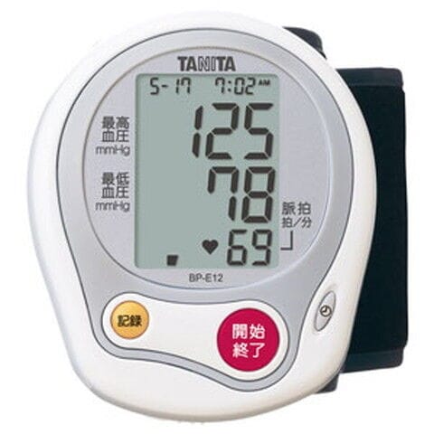 タニタ 手首式血圧計（ホワイト） TANITA BP-E12-WH 【返品種別A】