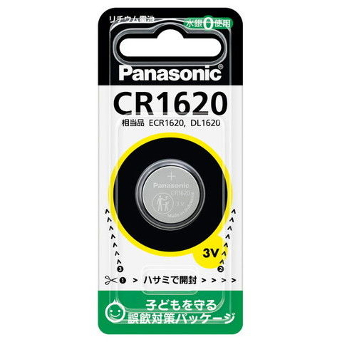 パナソニック リチウムコイン電池×1個 Panasonic CR1620 【返品種別A】