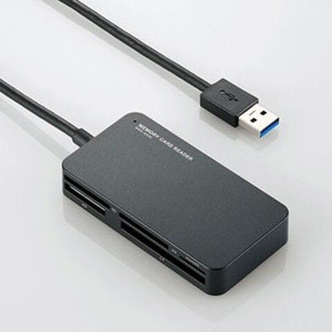 エレコム USB3.0対応カードリーダー/ライタ（ブラック）  MR3-A006BK 【返品種別A】