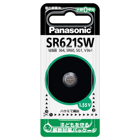 パナソニック 酸化銀電池×1個 Panasonic SR621SW 【返品種別A】