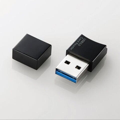 エレコム USB3.0対応microSD専用メモリカードリーダ（ブラック）  MR3-C008BK 【返品種別A】