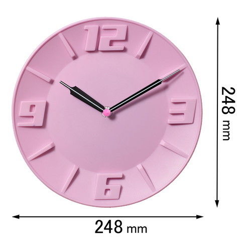 時計 掛け時計 ランデックス 掛け時計（ピンク） LEDバックライト式掛け時計 YW9135PK 【返品種別A】