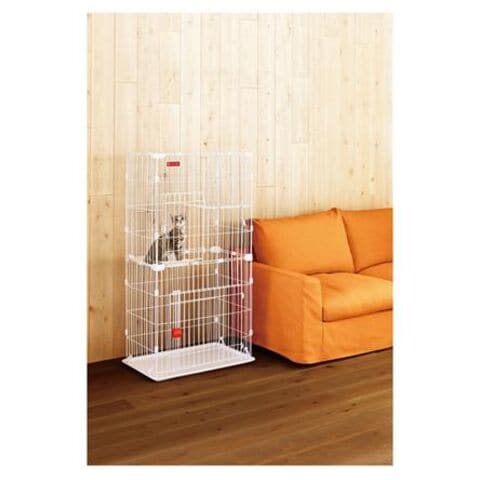 dショッピング |アイリスオーヤマ スリムキャットケージ2段（ホワイト