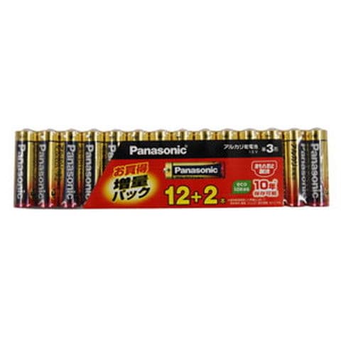 パナソニック アルカリ乾電池単3形 12本パック＋2本パック（増量パック） Panasonic LR6XJSP/14S 【返品種別A】