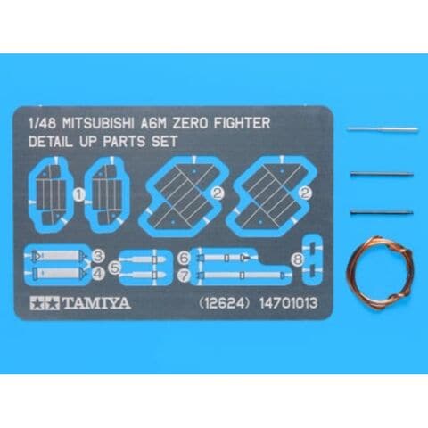 タミヤ 1/48 三菱 零式艦上戦闘機 ディテールアップパーツセット【12624】 プラモデル用 T12624ゼロセンDUパー 【返品種別B】