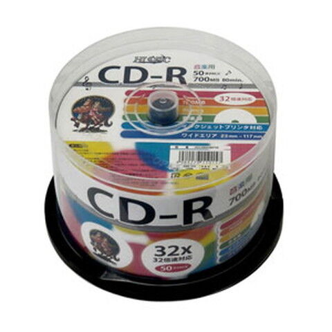 HIDISC 音楽用CD-R80分 50枚パック  HDCR80GMP50 【返品種別A】