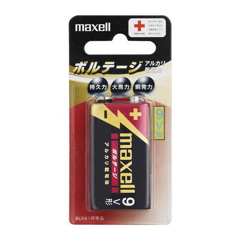 マクセル アルカリ乾電池9V形（1本入） maxell ボルテージ 6LF22(T)1B 【返品種別A】