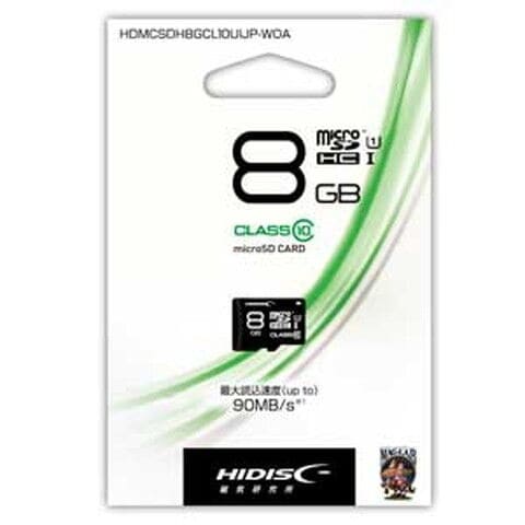 HIDISC microSDHCメモリカード 8GB CLASS10 UHS-I  HDMCSDH8GCL10UIJPWOA 【返品種別A】