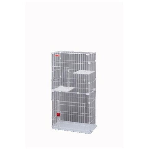 dショッピング |アイリスオーヤマ スリムキャットケージ2段（ホワイト