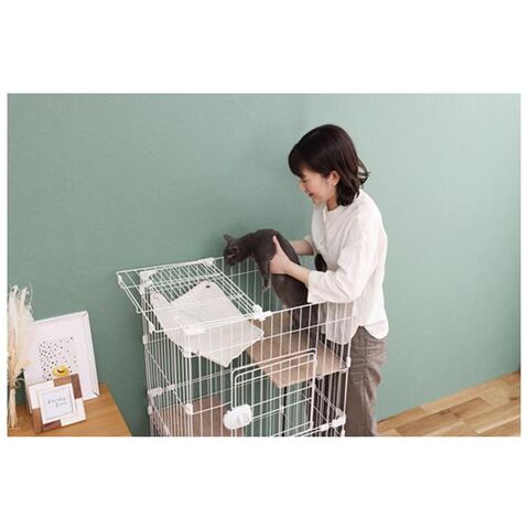 配送料 アイリスオーヤマ ミニキャットケージ ハンモック付き PMCC-115H
