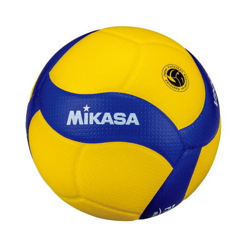 ミカサ バレーボール 5号球 (人工皮革) MIKASA 国際公認球（ブルー/イエロー） V200W 【返品種別A】