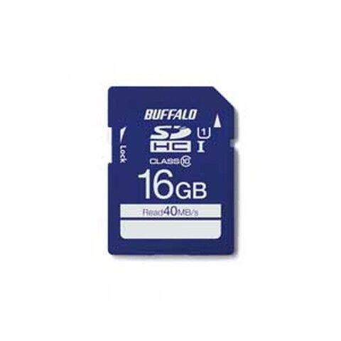 バッファロー SDHCメモリーカード 16GB Class10  RSDC-016GU1S 【返品種別A】