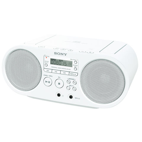 ソニー CDラジオ(ホワイト) SONY ZS-S40-W 【返品種別A】
