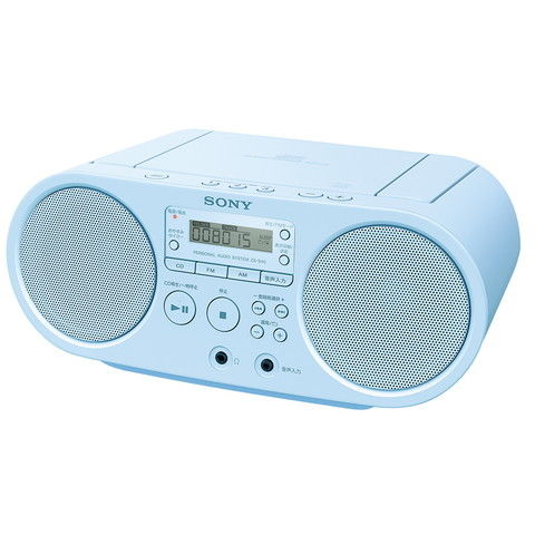 ソニー CDラジオ(ブルー) SONY ZS-S40-L 【返品種別A】