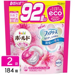 P&G ボールド ジェルボール 4D華やかプレミアムブロッサムの香り 洗濯洗剤 詰め替え 超メガジャンボサイズ 184個(92個×2袋)