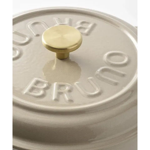 dショッピング |BRUNO（ブルーノ） 鋳物ホーローポット グレージュ