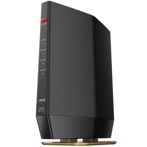 BUFFALO 無線LAN親機 WiFiルーター 11ax/ac/n/a/g/b 4803+1147Mbps WiFi6/Ipv6対応 ネット脅威ブロッカー2ベーシック搭載 マッドブラック WSR-6000AX8P/DMB